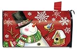 Frosty Friendsクリスマス磁気メールボックスカバー雪だるま標準Briarwood Lane