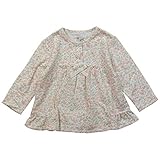 《春秋対応》(日本製) Pample Mousse(パンプルムース) ニット天竺ジャガード小花柄オーバーブラウス 95cm/OW NO.DP-81210