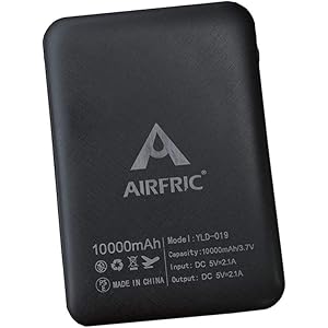 AIRFRIC 電熱ベスト 専用 モバイルバッテリー ヒー トベスト ほっとベスト USB充電 温度調整 ほっとチョッキ…