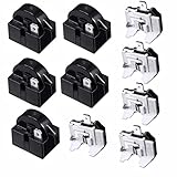 BMIROAMDFE 冷蔵庫コンプレッサーリレーと過負荷キット 5セット、冷蔵庫スターター QP2-4R7 4.7オーム 1ピン 冷蔵庫 PTC スターターリレー 6750C-0005P 冷凍庫過負荷プロテクター