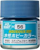 GSI クレオス(GSI Creos) 新水性ホビーカラー ミディアムブルー 半光沢 10ml ホビー用塗料 H56