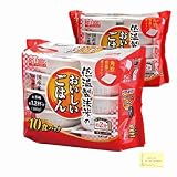【まとめ買い】アイリス オーヤマ (IRIS OHYAMA) パックご飯 国産米 100% 低温製法米 非常食 米 レトルト 180g×20 オリジナルメッセージ入りティッシュ＋