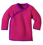 Organic wrap over wool jumper-Berry-86/92 12-24m by Disana