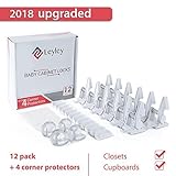 キャビネットロック、設定子安全コーナーprotectors-12付き、子キャビネットlocks-childrenとベビーキャビネットロックキャビネットロックロック、4コーナープロテクター、NO、必要な