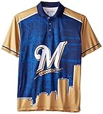 MLB メジャーリーグ テーマ ポロシャツ XL ブルー