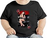Sexy cherry burlesque girl card オーガニックベビーTシャツ 12 - 18 Months