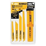 DEWALT DW4892 Bi-Metal Reciprocating Saw Blade Set with Case, 12-Piece [並行輸入品]