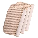 ING STYLE おむつ取替えマット 綿100%使用で赤ちゃんの肌に優しい 3枚セット (43×29cm, ボーダー柄)