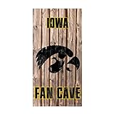 Iowa HawkeyesファンCave Wood Sign