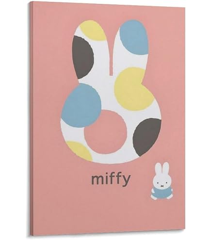 Amazon.co.jp: Miffy ミッフィー ポスター ウォールアート キャンバス