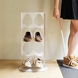 SHOE TOWER（シュータワー）４足（ホワイト色）　　　　　　　　　　　　　　【靴箱】【玄関収納】【靴】【積み上げる】【デザイン雑貨】【玄関収納】【シューズラック】
