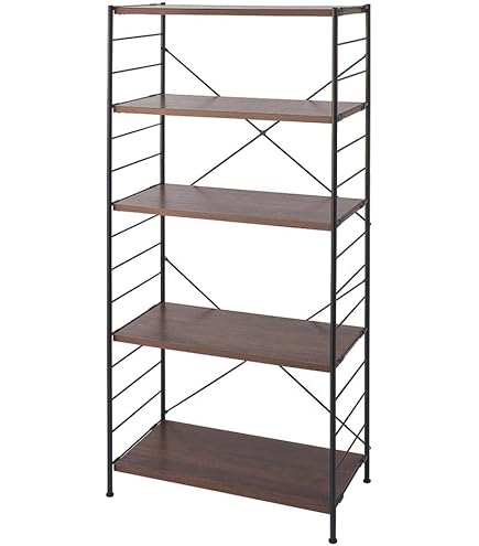 アイアン アクセント ラック２段 ヴィンテージ おしゃれ ブラウン/ブラック アイアン アクセント ラック2段 ヴィンテージ おしゃれ