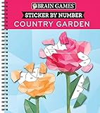 Brain Games - Sticker by Number: Country Garden (13 Images to Sticker)