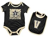 Vanderbilt Commodores NCAA幼児" Look at the Baby " Onesie w /よだれかけセット 0-3 Months