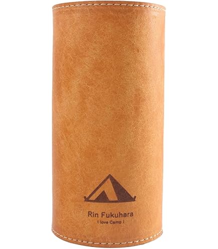 Amazon | 牛革カービング OD缶カバー ハンドメイド ヌメ革ガス