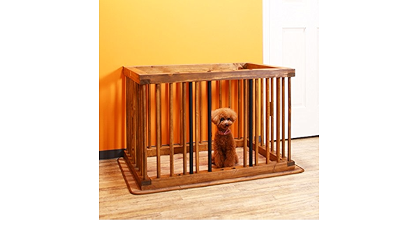 Amazon Co Jp 犬 ケージ サークル 室内 ペットケージ ドギーサークル ペットサークル 天然木 木製 おしゃれ 小型犬用 モダン ブラウン イクス Iks ペット用品