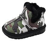 (コ-ランド) Co-land ブーツ キッズ 子供靴 迷彩柄 裏起毛 あったか シューズ スノーブーツ キッズ 女の子 男の子 ショートブーツ 秋冬 防寒 グリーン 内寸13.5cm