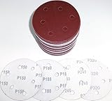 Astral ダブルアクション マジック ペーパー サンダー用 125mm 6穴 各種 100枚 セット (150＃/180＃/240＃/320＃)
