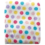 Luvable Friends Dot Print Coral Fleece Blanket, Pink by BabyVision [並行輸入品]
