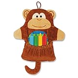 ステファンジョセフ Stephen Joseph男の子用おさるさんのクレヨン付きバスミット [並行輸入品]