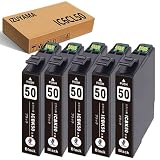 エプソン(Epson)用 IC6CL50 IC50 互換インクカートリッジ【ICBK50 ブラック 5本セット】増量 純正品と併用可能『最新ICチップ搭載/残量表示/個包装』対応機種:EP-301/EP-302/EP-4004/EP-702A/EP-703A/EP-704A/EP-705A/EP-774A/EP-801A/EP-802A/EP-803A/EP-803AW/EP-804A/EP-804AR/EP-804ARU/EP-804AU/EP-804AW/EP-804AWU/EP-901A/EP-901F/EP-902A/EP-903A/EP-903F/EP-904A/EP-904F/PM-A820/PM-A840/PM-A840S/PM-A920/PM-A940/PM-D870/PM-G4500/PM-G850/PM-G860/PM-T960 プリンター ISO14001/ISO9001認証工場