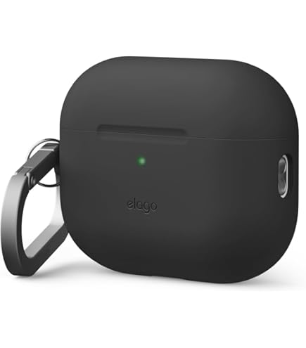 AirPods 第3世代（elagoケース付き） elago AirPods 3 3世代 ケース カラビナ 付 耐衝撃 シリコン