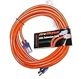 ProStyle 12 Gauge SJTW 3 Conductor 25 Foot Extension Cord With Lighted Ends - Orange [並行輸入品]