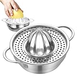 2025年新 レモン絞り器 果汁絞り器 レモン絞り ステンレス 手動式ジューサー 受け皿付き 手しぼり器 果物ハンドジューサー フルーツしぼり 果汁 絞り器 果汁搾り ジューサー 生搾り 果汁しぼ フルーツ絞り 多機能 台所用品 業務用 家庭用