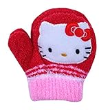 ベビーキャラクター ニット ミトン手袋 ngr2 (キティ（レッド）)kt41310