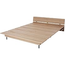 【美品】LOWYA 木目調ローベッド　セミダブル Amazon｜LOWYA ロウヤ ベッドフレーム ローベッド 木目調