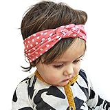 Tonsee ベビー ヘッドバンド 赤ちゃん かわいい ドット クロス ヘアバンド ヘアアクセサリー