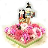お雛さまアレンジメント[A] プリザーブドフラワー