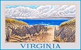 Northwest Art Mall Virginia Beach Sand Dunes by David Linton Wall Decor 11-Inch by 17-Inch [並行輸入品]