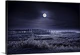 リチャード・着用プレミアムシックラップキャンバス壁アート印刷題名イブニング冬シーン 48" x 32" 1420217_24_48x32_none