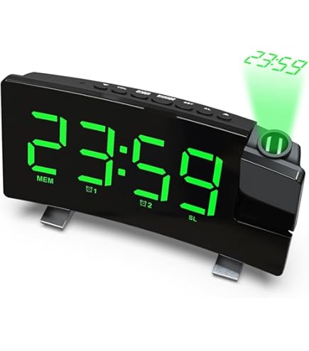 Amazon.co.jp: プロジェクションクロック、180°回転可能な