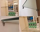 【ノーブランド品】10PCS　ガラスシェルフサポート　　棚受　ガラス棚サポート　金属　ガラス　シェルフホルダー　サポート　ガラス板ホルダー
