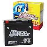 バイクバッテリー YT12B-BS 互換 バッテリーマン BM12B-4 GT12B-4 液入充電済 FT12B-4 CT12B-4 ST12B-4 密閉型MFバッテリー