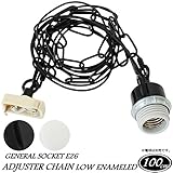 １灯用ソケット チェーン　(低温琺瑯) ジェネラル/ホワイト(WH)