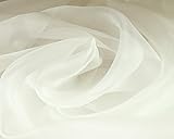 ポリエステルオーガンジー 生地 140cm幅×1mカット 329.オフ白 2440 (1ｍカット)