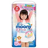 【新】Moonyパンツ式 ムーニーマンエアフィット 女の子Big 44枚(38枚+AH限定6枚)