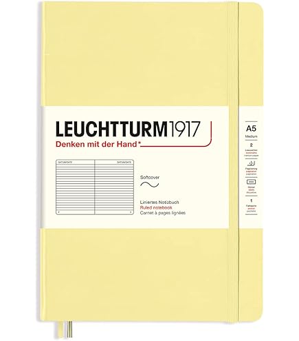 Amazon | ロイヒトトゥルム ノート A5 ドット方眼 ソフトカバー バニラ