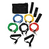 OUTERDO　トレーニングチューブセット　フィットネスチューブ　エクササイズ ストレッチ 筋...