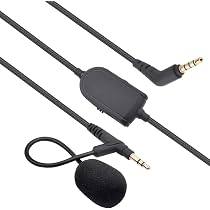 3.5MM Cable Boom mic Volume for PS4 PC 