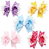 MUSTY　ヘアピン アクセサリー セット (5個)　女の子 髪飾り 出産祝い ギフト 誕生日のプレゼント 可愛い ヘアクリップ リボン ヘアピン 子供も通用 キッズ 髪留め ヘアバンド お宮参り　パ