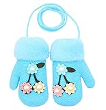 BULEラブリーベビー手袋で編み物ベビー冬の手袋