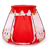 フェンシング用子供赤ちゃんプレイテントポータブル赤ちゃんベビーサークルフェンス子供屋内屋外テント赤ちゃんプレイフェンス折りたたみベビーサークル-Red