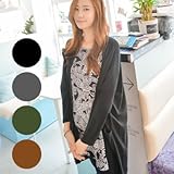 マタニティウェアオープンスタイルカーディガン SOO7001 FREE(フリー) BROWN(ブラウン)