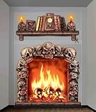 Forum Novelties Haunted House Indoor/Outdoor Fireplace Wall Decoration 5' Multicolor [並行輸入品]