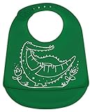 modern-twist Baby Silicone Bucket Bib, Crocodile Cuddles, Green by modern-twist [並行輸入品]