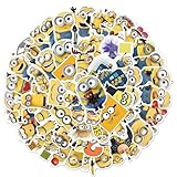50枚forミニオン シール セット愛い漫画forミニオン ステッカー 人気アニメ ステッカー おしゃれ 防水落書きシール かわいいステッカーDIY スノーボード スーツケース ギター 車 自転車 水筒 スケートボード バイク ヘルメット パソコン手帳ステッカー